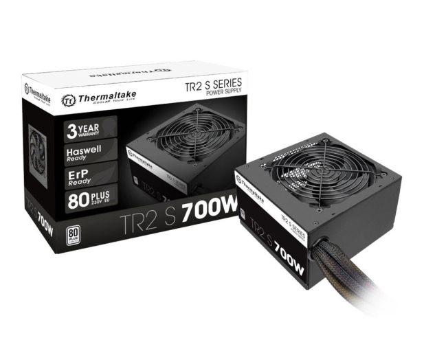 THERMALTAKE TR2 S Black 700W (80+ 230V EU, 2xPEG, 120mm, Single Rail) PS-TRS-0700NPCWEU-2 - 276541 - zdjęcie 2